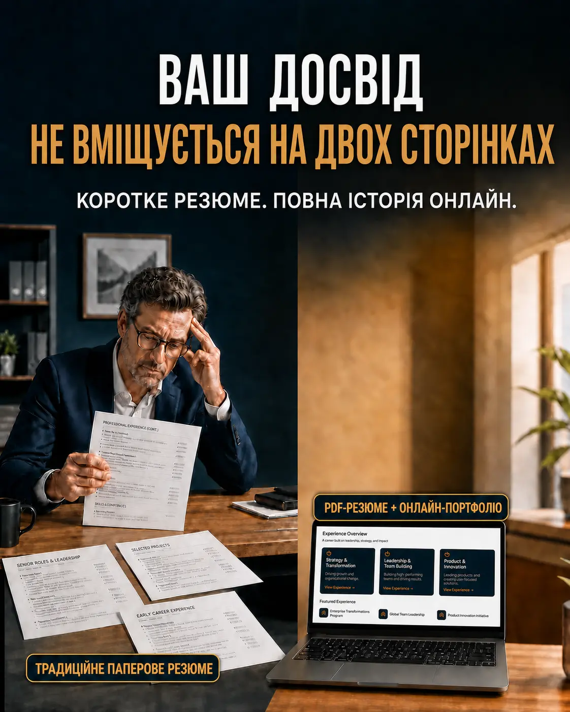 Паперове резюме в порівнянні з PDF-резюме та онлайн-портфоліо