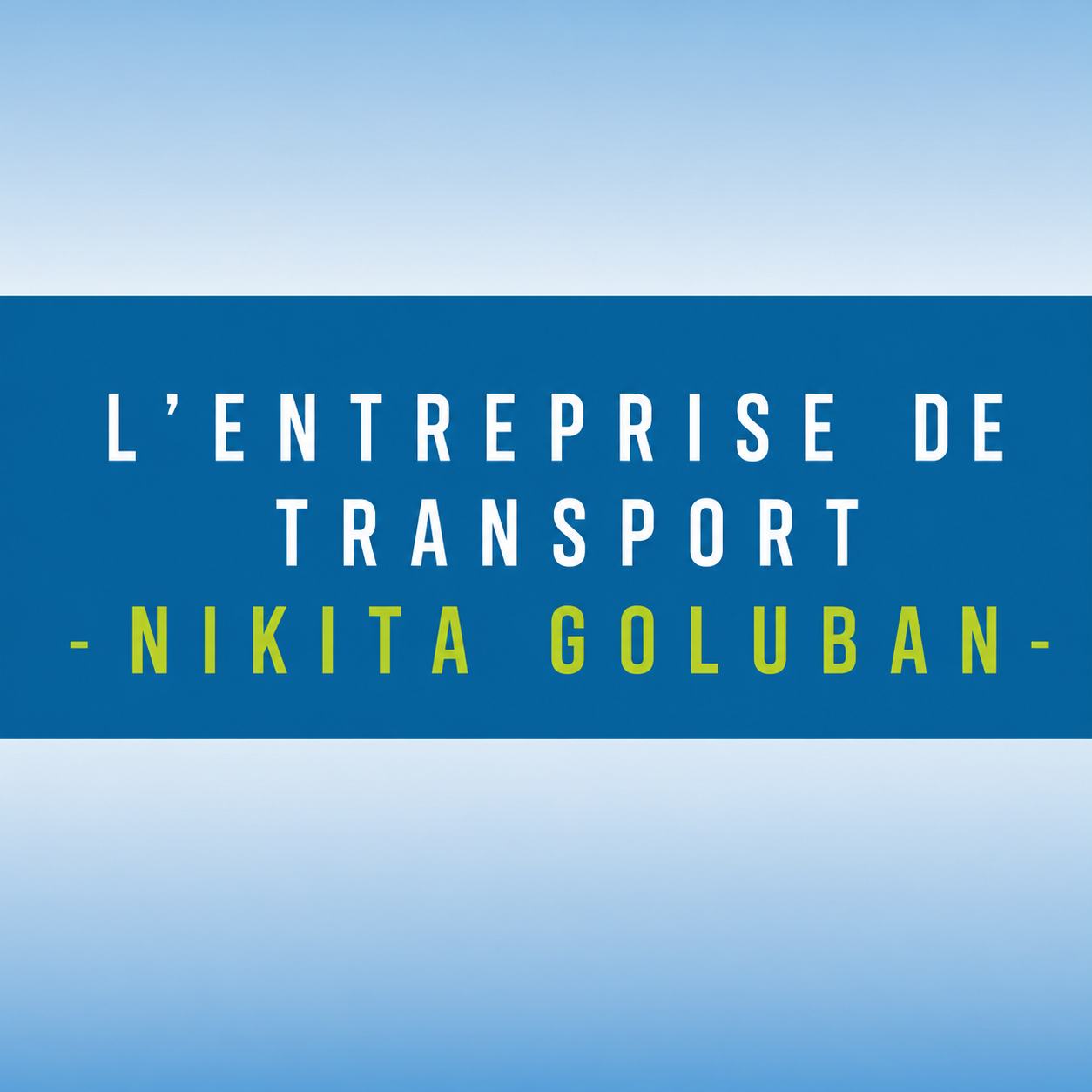 Nikita Goluban Transport Company logo